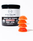 Better Conditions best selling 25mg CBD Gummies in Strawberry Lemonade. Organic, THC Free, Gluten Free, and Broad Spectrum CBD Gummies