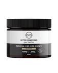 Better Conditions Premium CBD Dog Treats are 100% THC-Free, made with Premium-Grade, Broad Spectrum CBD and full of flavor. These Bacon Beef CBD Dog Chews contain 2mg of premium CBD per chew and 60mg CBD per jar, as there are 30 dog treats (chews) per jar. These dog treats are made with premium ingredients and CBD that is fast-acting and effective. $34.95 per jar