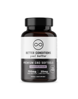 Better Conditions Premium CBD Softgels with Melatonin contain 750mg of Premium Broad Spectrum CBD in each bottle - 25mg CBD and 1mg Melatonin per softgel. All Better Conditions CBD is THC-Free and made with the most natural, Organic ingredients